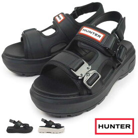 【クーポン8/11(月)1:59まで】ハンター HUNTER 厚底サンダル メンズ レディース シティ リベル ネオ レザー バックル サンダル UFD3109LEA ユニセックス U CITY REBEL NEO LEATHER BUCKLE SANDAL