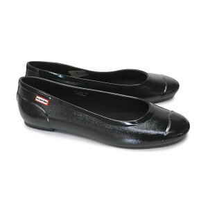 n^[ HUNTER WFF1001RGL IWi cA[ o[i OX fB[X oG tbgV[Y CV[Y I[V[Y WOMENS ORGINAL TOUR BALLERINA GLOSS BLK