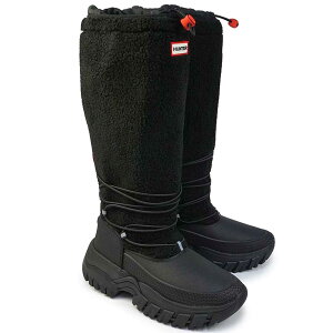 n^[ HUNTER Xm[u[c fB[X WFT2204HER h h h WOMENS WANDERER TALL SHERPA SNOW BOOT
