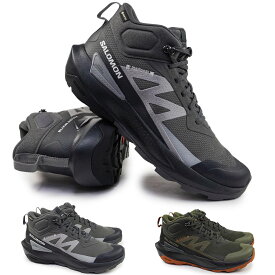 サロモン SALOMON メンズ 防水スニーカー エリクサーアクティブ MID GTX ハイキング アウトドア ゴアテックス ELIXIR ACTIV MID GORE-TEX