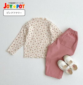 【楽天ランキング1位】キッズ ベビー服 Tシャツ ブラウス 長袖 花柄 ドット柄 秋服 春服 子供服 女の子 ジュニア お揃い 洋服 おしゃれ 買いまわり プチプラ 80cm 90cm 100cm 110cm 120cm 130cm 1歳 2歳 3歳 4歳 5歳 6歳