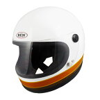 TNK工業 スピードピット B-60 NEO デザイン WHITE/BROWN （ホワイト/ブラウン） ビンテージ フルフェイスヘルメット BEN’60