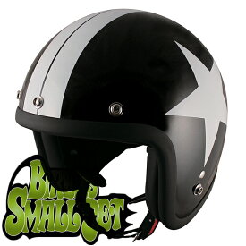 TNK工業 SPEED PIT スモールジェットヘルメット JL-65 BIKERS デザインカラー ブラック/スター