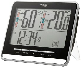TANITA タニタ タニタ デジタル温湿度計 温度・湿度の快適レベルを5段階でお知らせ ブラック TT-538-BK
