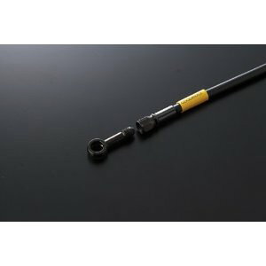 BUILD A LINE ユニバーサル ブレーキホース ロードモデル用 ステンレス(ブラック)フィッティング ブラックホース ホース全長335mm C30295