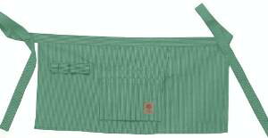 プロスター TERRAテラシリーズ ガーデニングツール ガーデニングエプロン ショート ヒッコリーストライプシリーズ グリーン・TR-110G (4720bt)