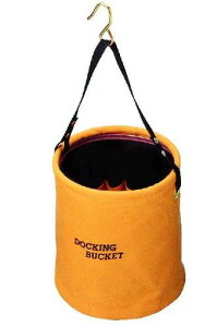 コヅチ 10号(ブラウン)防水帆布 ドッキングバケット直径24cm×高さ24cm KBD-24BBR