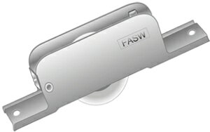 水上金属 ステンレス枠防音調整戸車 ベアリング入 丸型 FASW-SQBR 入り【931-2142】【入数:12】