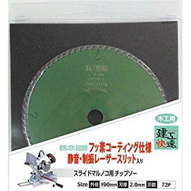 Iwood(アイウッド) 建工快速 スライド丸鋸用 グリーンフッ素 190×2.0