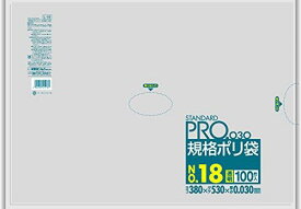 日本サニパック サニパック スタンダートポリ袋18号(0.03mm) L18