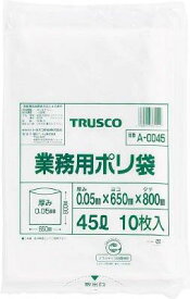 TRUSCO トラスコ中山 TRUSCO 業務用ポリ袋 厚み0.05X20L 10枚入 A0020