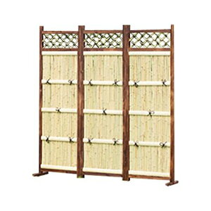 アウトレットファニチャー 目隠し竹垣3枚組縦型 【0315320】