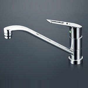 KVK 流し台用シングルレバー式混合栓・吐水口回転規制80°(eレバー)KM5011TV8EC