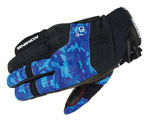 KOMINE(コミネ) コミネ GK−818 Protect W−Gloves Black/Blue Camo S