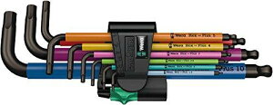 Wera Werkzeuge �w�b�N�X�L�[�Z�b�g(1.5/2.0/2.5/3.0/4.0/5.0/6.0/8.0/10.0(mm)) 22089Wera 950SPKL/9SMN 4215907