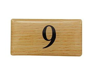HIKARI �� �e�[�u���i���o�[ 9 �`�[�N 20x40x2mm �e�[�v�t��