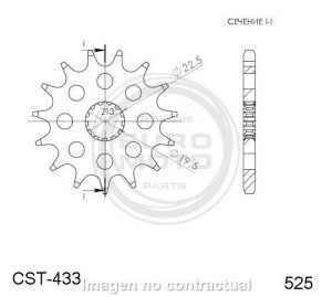 X[p[XvbNX(Supersprox) Supersprox FRONT STEEL(GEAR BOX) 433-14T i:CST-433:14.2