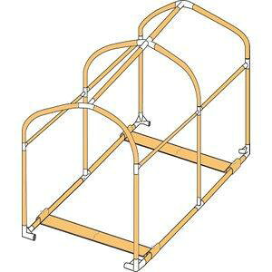 DOPPELGANGER ドッペルギャンガー 【メーカー直送】バイクガレージ2150スリム 交換用パイプ DCC539-P7 ※北海道、沖縄、離島配送不可