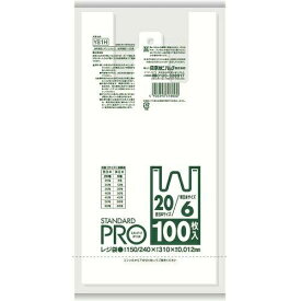 日本サニパック サニパック YS1H-W レジ袋6/20号 乳白