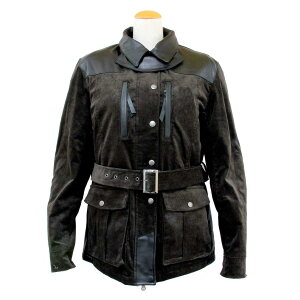 ロッソスタイルラボ(Rosso StyleLab) パーシャルレザーコーデュロイジャケット KHAKI Mサイズ 品番:ROJ-979/KH/M