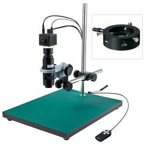 ホーザン(HOZAN) マイクロスコープ HDMI出力 マイクロスコープ倍率26〜190倍 リング照明 ロングベース L-KIT687 SDカードへ画像・動画保存可能