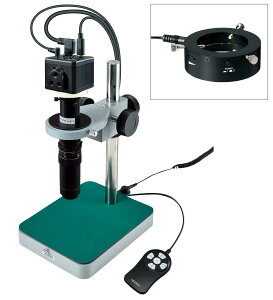 ホーザン(HOZAN) マイクロスコープ HDMI出力 マイクロスコープ倍率95〜570倍 リング照明 標準ベース L-KIT721 SDカードへ画像・動画保存可能