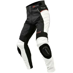 コミネ(Komine) コミネ(KOMINE) バイク用 レザーパンツ サトゥルノ ホワイト/ブラック 6XLB PK-780 本革 ストレッチ素材