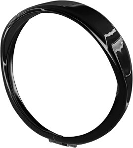 KIJIMA キジマ キジマ(Kijima) ヘッドライトベゼル バイザースタイル 5-3/4インチ ハーレー用 スチール製ブラック仕上げ HD-01557