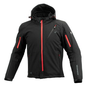 コミネ JK-5792 Protect Softshell W-Parka-IFU 07-5792 Neo Black/Red XL