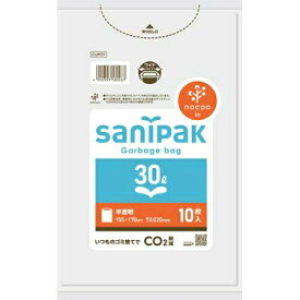 日本サニパック(SANIPAK) サニパック サニパックポリ袋NOCOO(ノクー)30L10枚 0.020mm (CUH31 5258)