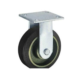 ハンマーキャスター ハンマー 重荷重用固定式ゴム車輪(イモノホイール・ラジアルボールベアリング)200mm (500BPRCR200 6023)
