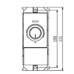 TOSHIBA 東芝 DF-70171-PD/コントルクス調光器 1連タイプ スイッチなし ホワイト