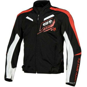 エルフ(ELF) EJ-S115 ジャケット 春夏 スポルトメッシュジャケット Black&Red M 品番:EJ-S115/BKRD/M