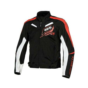 エルフ(ELF) EJ-S115 ジャケット 春夏 スポルトメッシュジャケット Black&Red LL 品番:EJ-S115/BKRD/LL