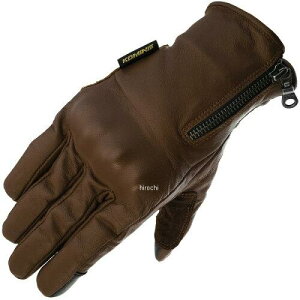 R~l(Komine) GK-850 Leather Winter Short Gloves Z series Brown 2XL i:06-850/BR/2XL