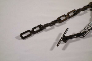 イワキ エクステリア用雨とい 樹脂鎖 C型止め具 2m ブロンズ