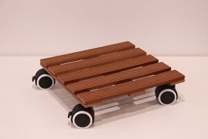 リビングアウト(Living Out) WPC製キャスター付きプランターベース2台組ナチュラル 【TAN-176-2(NA)】