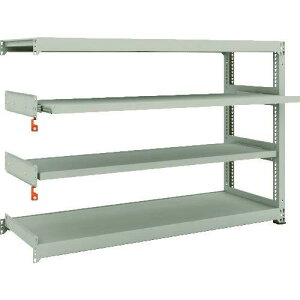 TRUSCO トラスコ中山 TRUSCO M3型中量棚 1800X571XH1200 2段 スライド2段 連結