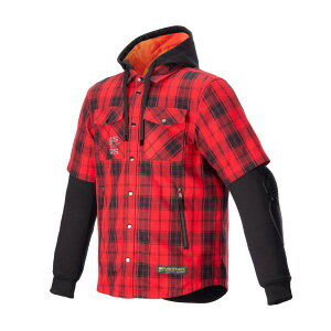 ALPINESTAR ApCX^[Y yKwOɎdlmFzMO.ST.EQ TARTANSHIRT[3136 FLAME RED BLACK]L
