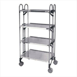 トクヤマ アボジワゴン 4段(折りたたみ式)KEAM−4【HAB1102】