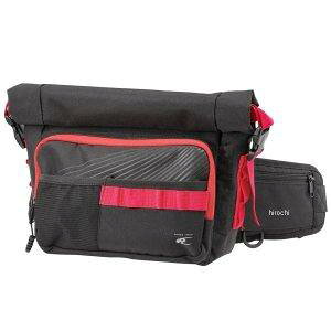 コミネ(Komine) SA-243 WP WAIST BAG 5L Black/Red F 品番:09-243/BK/RD/5L