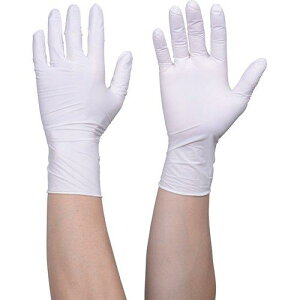 TRUSCO トラスコ中山 TGNN08WLTRUSCO 使い捨てニトリル手袋TGスタンダード 0.08粉無白L 100枚8354641