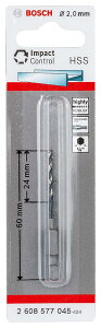 BOSCH �{�b�V�� �{�b�V��(BOSCH) IXO�p�h�����A�_�v�^�[��p�h�����r�b�g2mm�� 2608577045 ���s0.2×����6cm