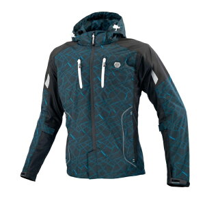 R~l(Komine) JK-1123 P HALF MESH PARKA GENRI C.BK L 07-1123 NbVubN TCY:L