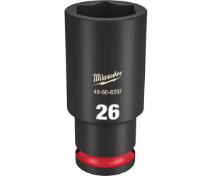 Milwaukee �~���E�H�[�L�[ SHOCKWAVE IMPACT DUTY �f�B�[�v�C���p�N�g�\�P�b�g 1/2�C���`(12.7mm)�p 26mm (49666287 7317)