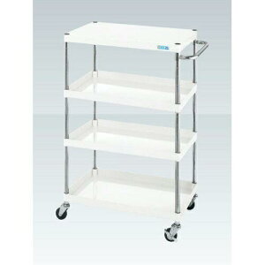 サカエ CSパールワゴン軽量タイプ 4段 パールホワイト CSP-90124LW (2231032)