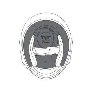 �G�[�W�[�u�C(Agv) AGV CROWN PAD X3000 ASIAN FIT (S) 001-PREMIUM BLACK N