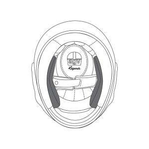 �G�[�W�[�u�C(Agv) AGV CHEEK PADS ASIAN FIT X3000 (S) 001-PREMIUM BLACK N