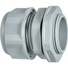 TRUSCO トラスコ中山 TRUSCO ナイロンケーブルグランド 適合ケーブル2〜6mm グレー 10個入り (TG3806GY 3100)
