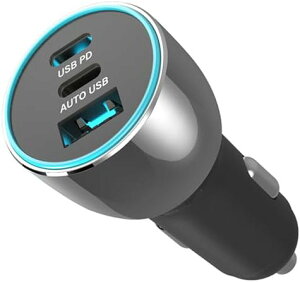 �J�V���� �����ԗpUSB�d��3�|�[�g USB-Cx2(PD30Wx2)/USB-Ax1(18W) 12V/24V�Ԍ��p DC-065